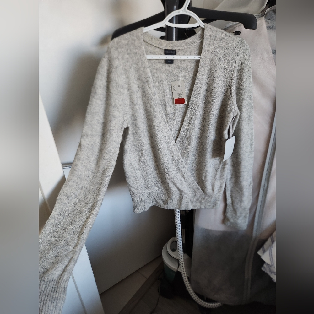 Gray Knit Sweater, New